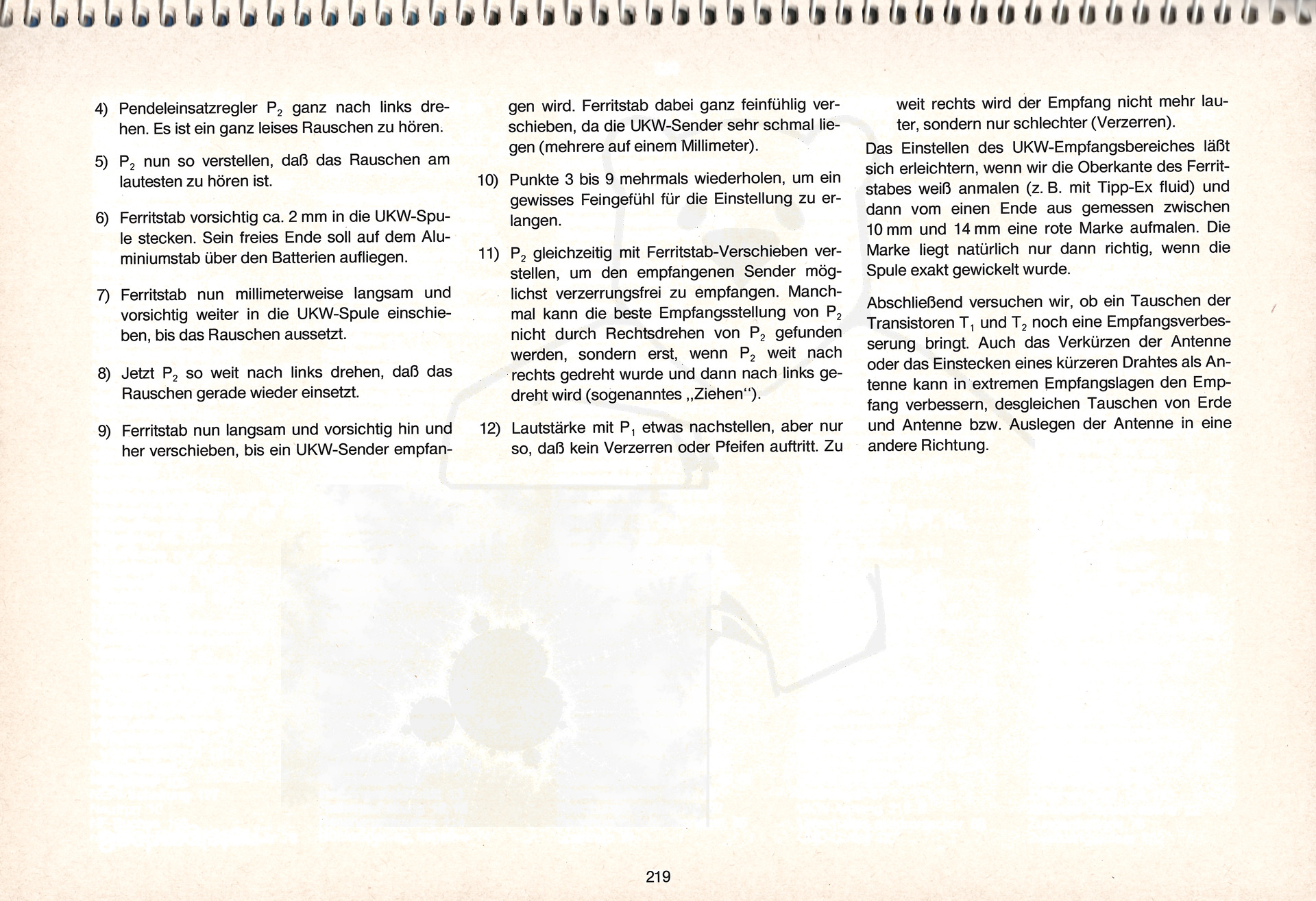 Kosmos Elektronik Labor E200 Handbuch Seite 219